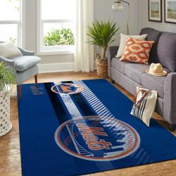 New York Mets Area Rug Mlb Team Logo Carpet Living Room Rugs Carpet 12