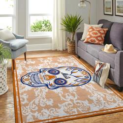 New York Mets Skull Style Area Rug Mlb Team Logo Carpet Living Room Rugs 18