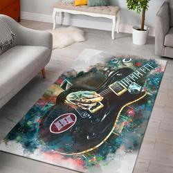 Music Guitar Playing Area Rug Living Room Rug Home Decor Rcdd81F32475