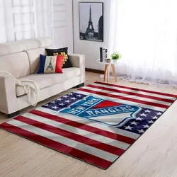 New York Rangers Area Rug Living Room Rug Home Decor Nhl Ofd 1912287