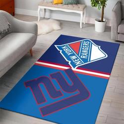 New York Rangers Nhl Ice Hockey Team Logo Living Room Regtangle Carpet V5046