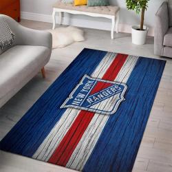 New York Rangers Nhl Ice Hockey Team Logo Living Room Regtangle Carpet V5051