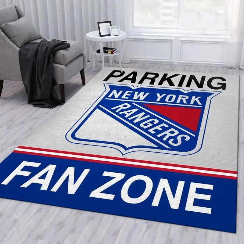 New York Rangers Nhl 1 Area Rug Living Room And Bed Room Rug Regtangle Carpet