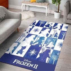 Disney Frozen II Characters' Shadows Area Rug For Home Decoration 1912245