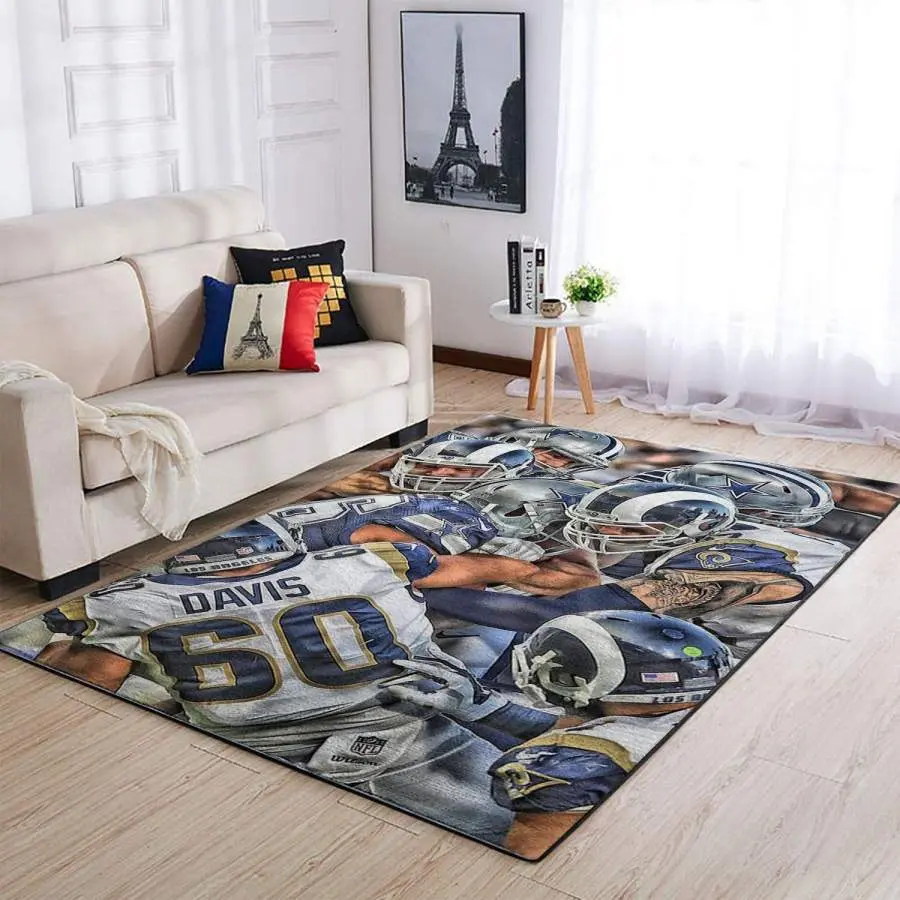 Los Angeles Rams Team Art Area Rug Carpet Rug Living Room 1912247