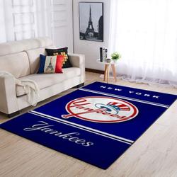 New York Yankees Area Rug Mlb Baseball Team Logo Living Room Rugs V453