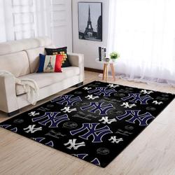 New York Yankees Area Rug Mlb Baseball Team Logo Living Room Rugs V455