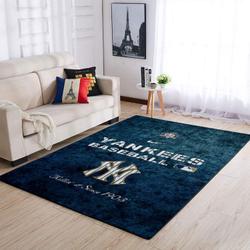 New York Yankees Area Rug Mlb Baseball Team Logo Living Room Rugs V456