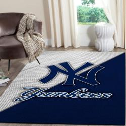 New York Yankees Area Rug Mlb Baseball Team Logo Living Room Rugs V464