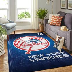 New York Yankees Area Rug Mlb Baseball Team Logo Living Room Rugs 2