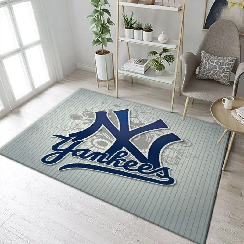 New York Yankees Mlb Baseball Area Rug Baseball Rug Regtangle Carpet Floor Decor Home Decor 12