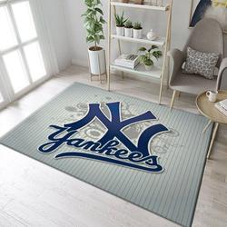 New York Yankees Mlb Baseball Area Rug Baseball Rug Regtangle Carpet Floor Decor Home Decor 12