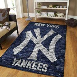 New York Yankees Mlb Wall Brick Baseball Area Rug Regtangle Carpet Floor Decor Home Decor 19