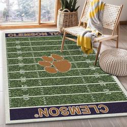 NCAA Fans Clemson Tigers Home Field Living Room Bed Room Rug Regtangle Carpet