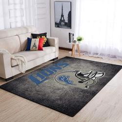 Nfl Detroit Lions Living Room Rug Home Decor Football Home Field Home Decor
