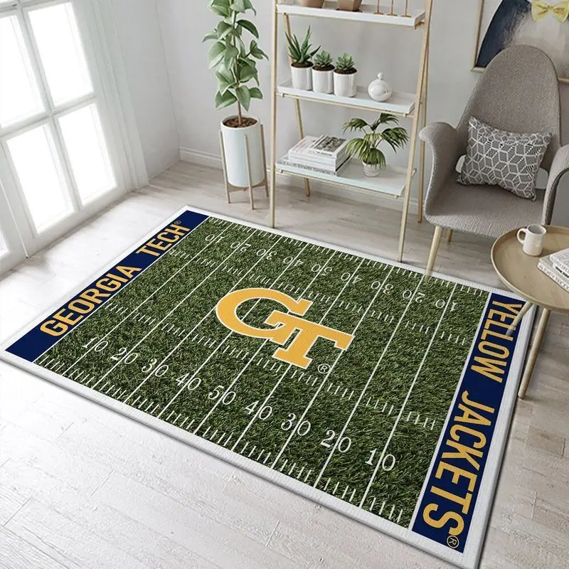 NCAA Georgia Tech Yellow Jackets Living Room Bed Room Rug Regtangle Carpet
