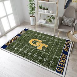 NCAA  Georgia Tech Yellow Jackets Living Room Bed Room Rug Regtangle Carpet