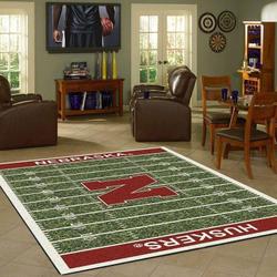 NCAA Football Fans Nebraska Cornhuskers Homebeautyus Rug Regtangle Carpet 2