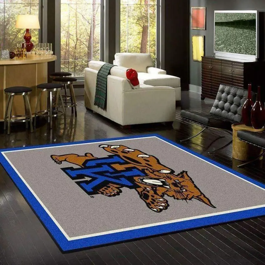 NCAA Kentucky Wildcats Area Rug Living Room Rug Home Decor Sport Home Decor