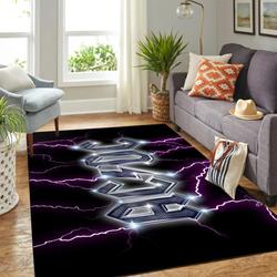 AC/DC Band Logo Music Fan Rug Area Rug Living Room Rug Home Decor