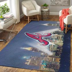 Atlanta Braves Area Rug Living Room Rug Home Decor Football Home Decor