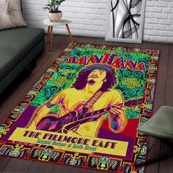 Santana At The Fillmore East 1969 Home Field Area Rug Living Room Rug
