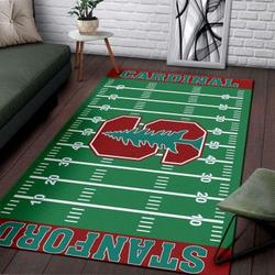 NCAA Team Stanford Cardinal Homefield Sport Home Decor Rug Regtangle Carpet