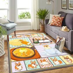 Corgi Rug Home Field Area Rug Living Room Rug Home Decor Home Decor