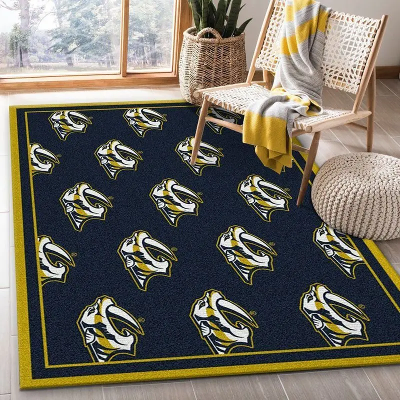 Nhl Repeat Nashville Predators Area Rug Living Room Bedroom Regtangle Carpet