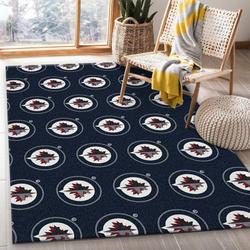 Nhl Repeat Winnipeg Jets Area Rug Living Room And Bed Room Rug Regtangle Carpet