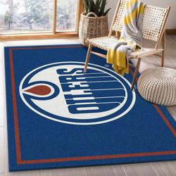 Nhl Spirit Edmonton Oilers Area Rug Living Room Bedroom Rug Regtangle Carpet
