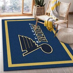 Nhl Spirit St. Louis Blues Area Rug Living Room Bed Room Rug Regtangle Carpet