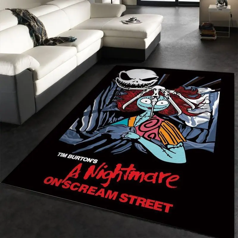 Nightmare On Scream Street Area Rug Living Room And Bed Room Rug Rug Regtangle Carpet Floor Decor Home Decor