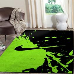 Nike Sport Logo Green Area Rugs Living Room Carpet Fn211204 Brands Fashion Rug Regtangle Carpet Floor Decor Home Decor