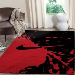 Nike Sport Logo Red Area Rugs Living Room Carpet Fn211205 Brands Fashion Rug Regtangle Carpet Floor Decor Home Decor