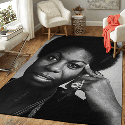 Nina Simone Artwork Print Celebrities Collection Art For Fans Area Rug Living Room Carpet Rug Regtangle Carpet Floor Decor Home Decor