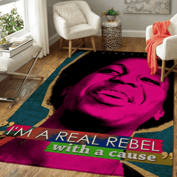Nina Simone Quote Music Art For Fans Area Rug Living Room Carpet Rug Regtangle Carpet Floor Decor Home Decor