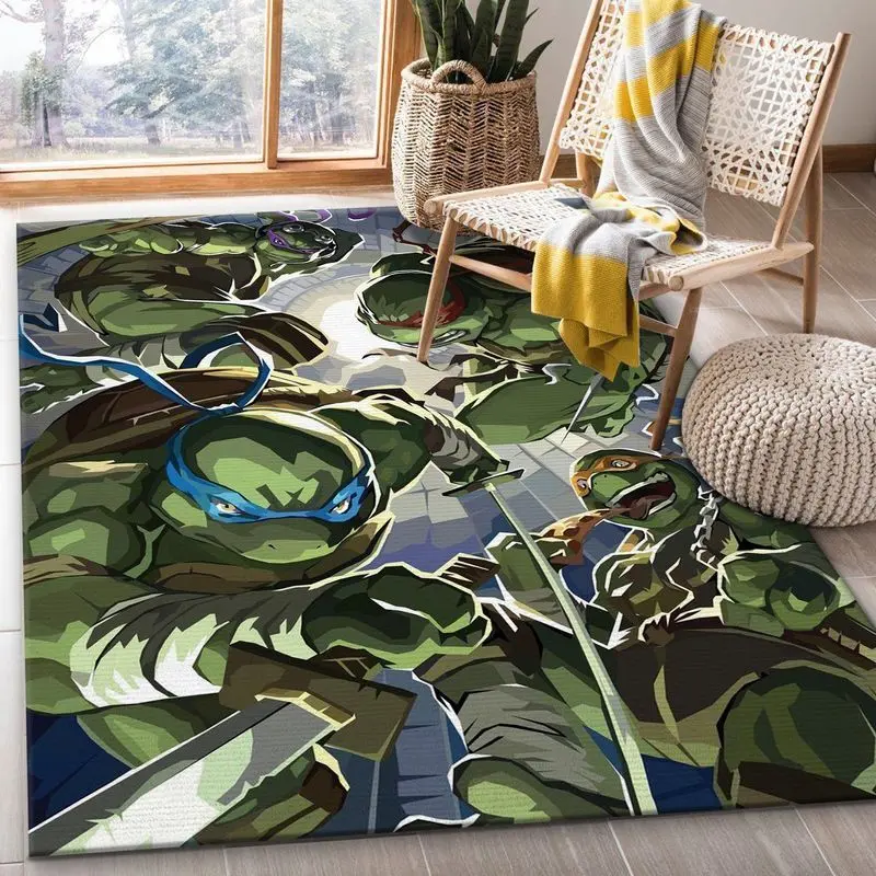 Ninja Turtles Area Rug Living Room And Bed Room Rug Rug Regtangle Carpet Floor Decor Home Decor