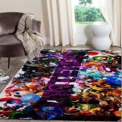 Nintendo Gamer Area Rug Gaming Carpet Gamer Living Room Rugs Rug Regtangle Carpet Floor Decor Home Decor V3998