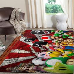 Nintendo Gamer Area Rug Gaming Carpet Gamer Living Room Rugs Rug Regtangle Carpet Floor Decor Home Decor V4000