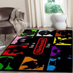 Nintendo Gamer Area Rug Living Room Rug Home Decor Gaming Gfd 1912061