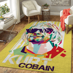 Nirvana Kurt Cobain Music Wpap Art For Fans Area Rug Living Room Carpet Rug Regtangle Carpet Floor Decor Home Decor