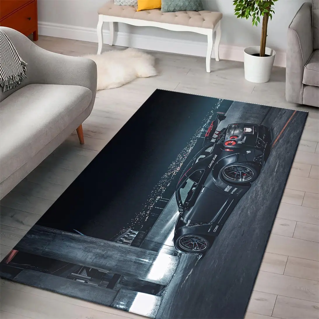 Nissan Gtr Super Cars Fn210202 Area Rug Rug Regtangle Carpet Floor Decor Home Decor