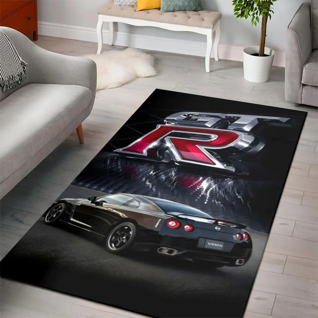 Nissan Gtr Super Cars Fn210204 Area Rug Rug Regtangle Carpet Floor Decor Home Decor