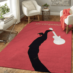 No002 My The Who Minimal Music Artwork Minimal Music Artworks Art For Fans Area Rug Living Room Carpet Rug Regtangle Carpet Floor Decor Home Decor