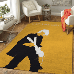 No004 My Nirvana Minimal Music Artwork Minimal Music Artworks Art For Fans Area Rug Living Room Carpet Rug Regtangle Carpet Floor Decor Home Decor