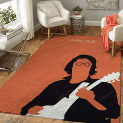 No013 My John Lennon Minimal Music Artwork Minimal Music Artworks Art For Fans Area Rug Living Room Carpet Rug Regtangle Decor Home Decor