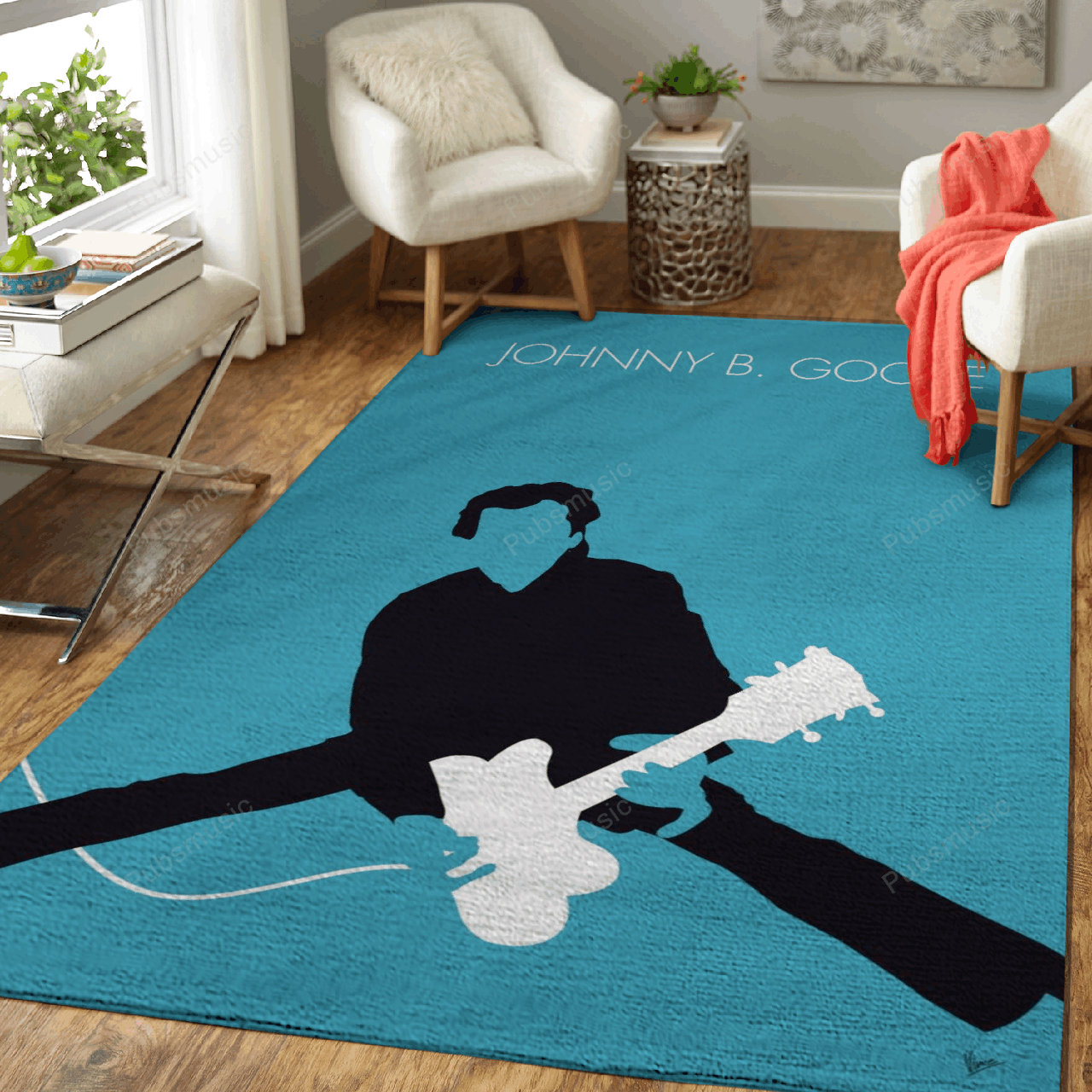 No015 My Chuck Berry Minimal Music Artwork Minimal Music Artworks Art For Fans Area Rug Living Room Carpet Rug Regtangle Decor Home Decor