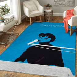 No039 My Stevie Wonder Minimal Music Artwork Superstiti Minimal Music Artworks Art For Fans Area Rug Living Room Carpet