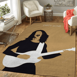 No040 My Frank Zappa Minimal Music Artwork Frank Zappa Minimal Music Artworks Art For Fans Area Rug Living Room Carpet